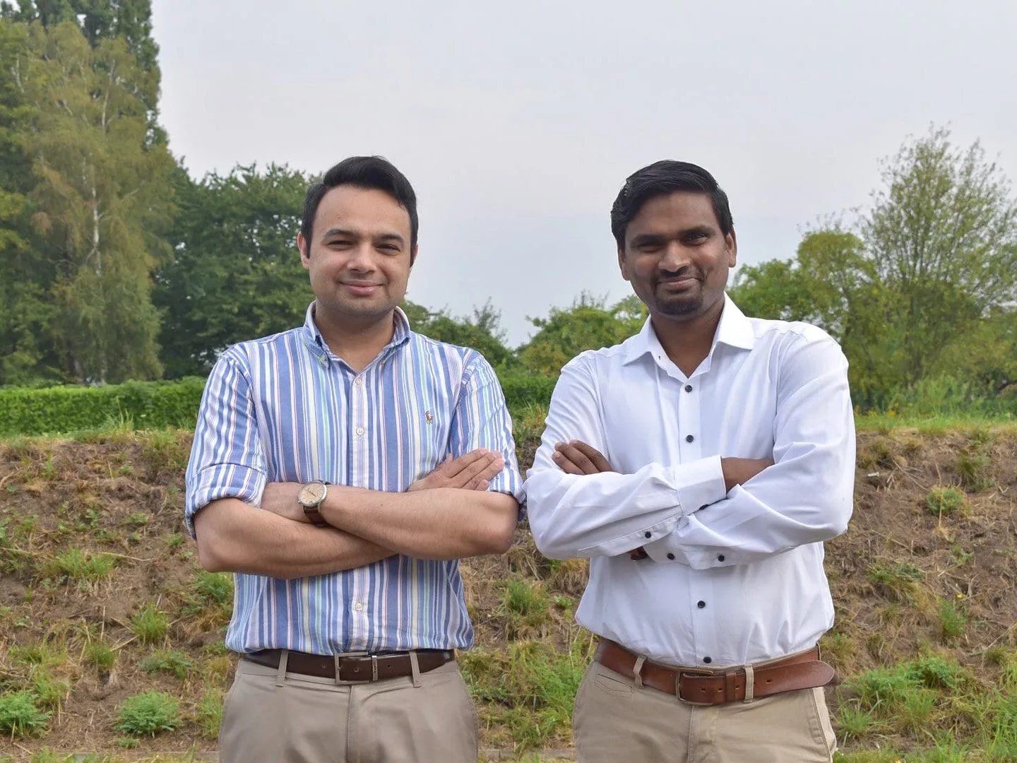 BIOWEG-Team, (vlnr) Dr. Prateek Mahalwar und Srinivas Karuturi.